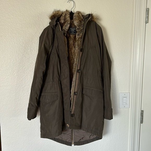Abercrombie and Fitch parka with removable vest, size small - Picture 1 of 9